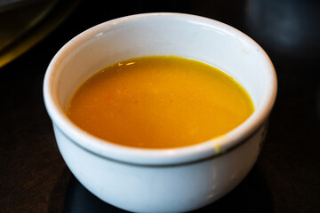 traditional Korean pumpkin soup