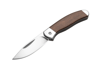 Compact Folding Pocket Knife with Built-In Tools for Outdoor Adventures Isolated on Transparent Background