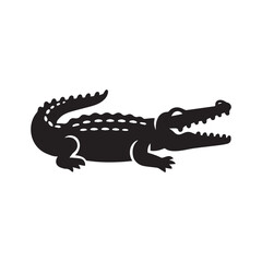  A crocodile vector art illustration