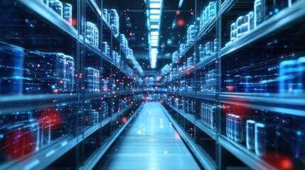 Digital logistics system organizing pharmaceutical shipments in a highly secure warehouse