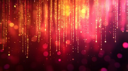 digital data stream orange technology effect background 