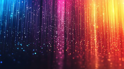 digital data stream orange technology effect background 