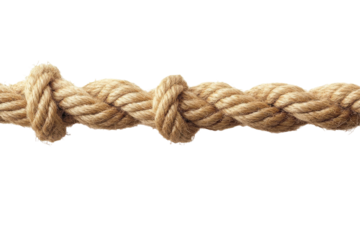 Heavy-Duty Utility Rope for Outdoor Activities Isolated on Transparent Background