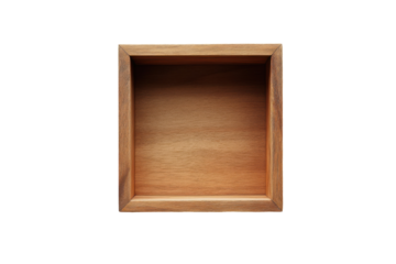 Customizable Shadow Box with Multiple Compartments for Personalized Arrangements Isolated on Transparent Background