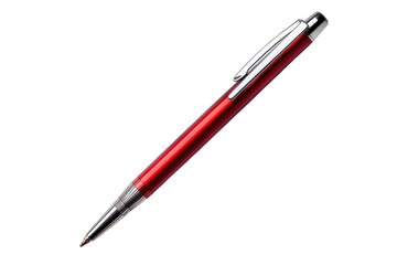 Isolated Pen from the Top View on a Transparent Background Ideal for Office or School Supplies Image Usage