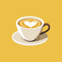 Isolated Coffee Mug Icon Vector for Beverage Branding