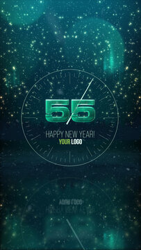 New Year Countdown Vertical Stories Opener for Social Media