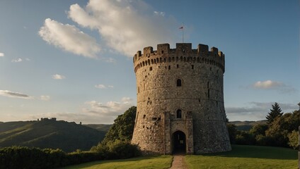 A charming café is located near the archer tower