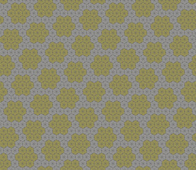Vector geometric fabric waves seamless texture. Cream colour background.
