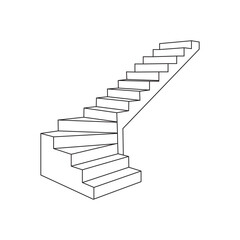 stair icon design