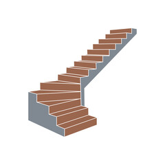 Fototapeta premium stair icon design