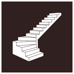 stair icon design