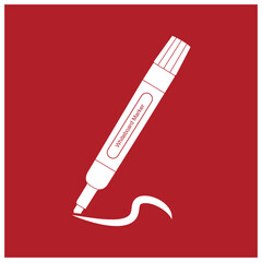whiteboard marker icon design