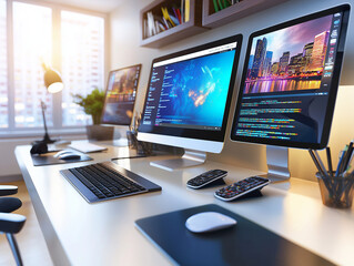 Naklejka premium Komputer - laptop