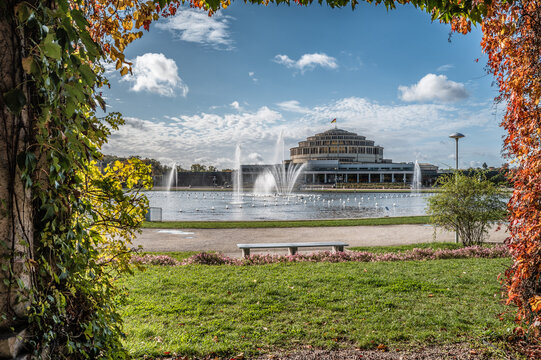 Pergola at the Centennial hall in Wroclaw, Poland