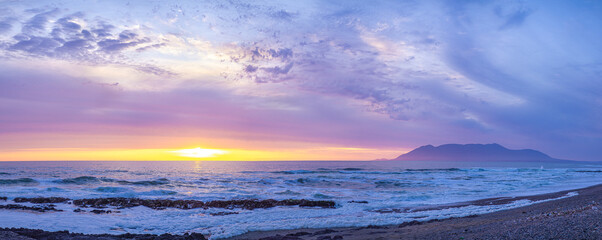Impressive nuances in the clouds at sunset, Antofagasta, Chile