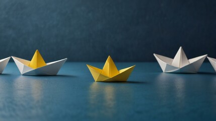 paper boat on the beach