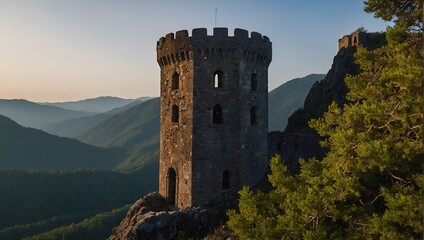 A hidden garden lies behind the majestic archer tower
