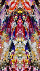 Abstract background art . Ethnic pattern. Mixtures of oil paint. Trendy hand painting canvas. Wall decor and Wall art prints Idea. 3D Texture. Art object