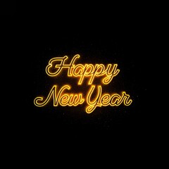 Happy New Year text background
