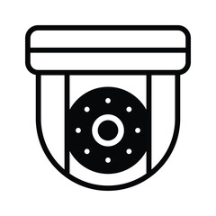 Download this premium vector of CCTV, security camera icon