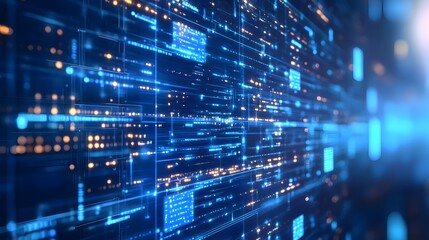 Big data connection technology concept. 