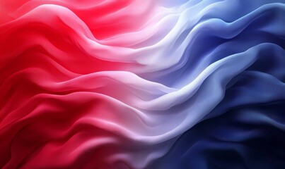 Obraz premium Abstract digital background or texture design of irish flag colors, Ireland national country symbol illustration wavy silk fabric background, Generative AI