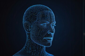 Obraz premium x ray image of human head