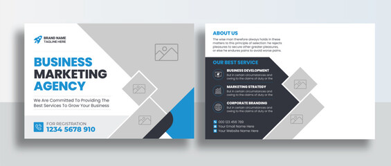 Business youtube thumbnail and web banner template design	