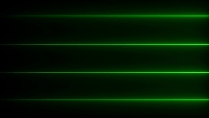 Colorful glowing lines or borders collection illustrations on dark background. Green color vector illustration.