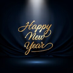 Obraz premium Happy New Year text background
