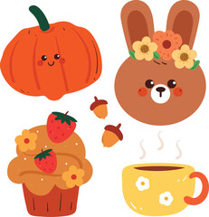 Cartoon clipart set