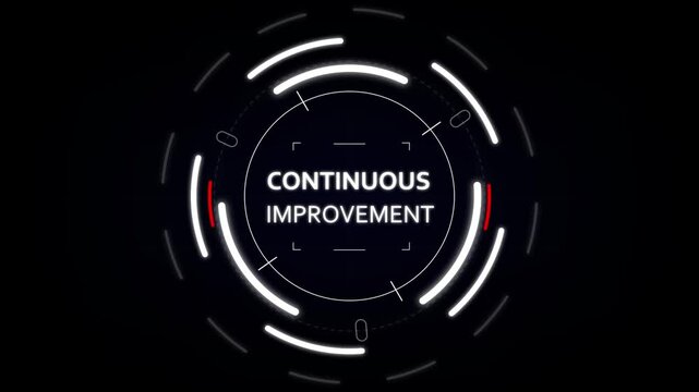 The concept of business, technology, the Internet and the network. virtual screen of the future and sees the inscription: Continuous improvement