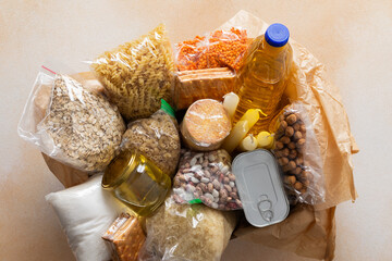 Essential home food stock for military operations and crises and for the period of quarantine and...