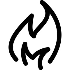 
Simple vector icon fire
