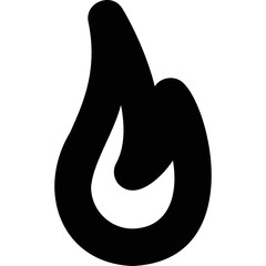 Simple vector icon fire