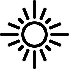 Simple vector icon sun