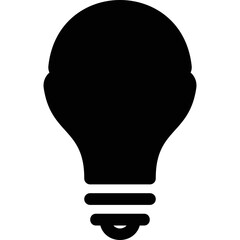 Simple vector icon led light bulb