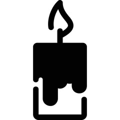 Simple vector icon candle