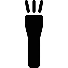 Simple vector icon flashlight