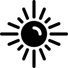 Simple vector icon sun
