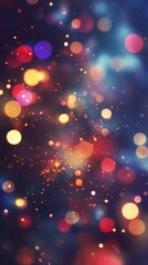 Vibrant Abstract Bokeh Lights, Soft Glow and Colorful Hues Create a Dreamy, Enchanting Ambience