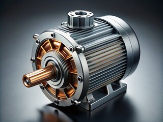 Minimalist 3D Electric Motor Design with Detailed Components and Winding Configurations for Mechanical Power