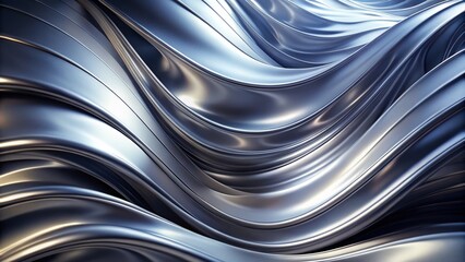 Obraz premium Minimalist Abstract Silver Surface | Smooth Textures for Modern Design
