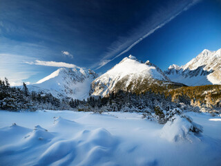 snow covered mountain