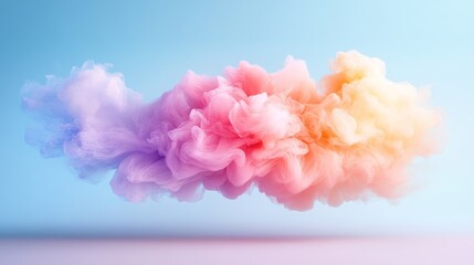 Fototapeta premium Ethereal pastel cloud formation in soft hues