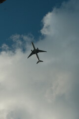 Airplane in the sky from Japan, Tokyo