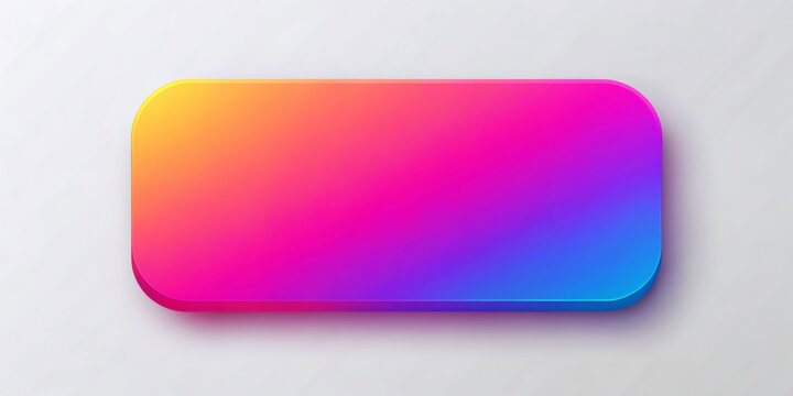Modern Blank Rectangle Button Illustration for Web Design and User Interface