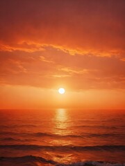 A radiant orange background with soft gradients that evoke the colors of a sunset, creating an energizing atmosphere