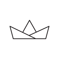 Paper boat icon